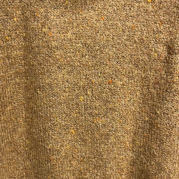 (SOLD) ZARA Sleeveless Hooded Oversized Chunky Knit Sweater Brown Tan M - Picture 5 of 10